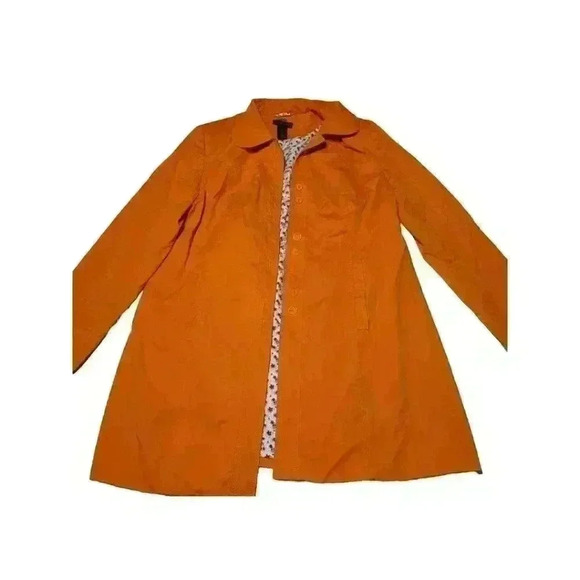 Orange Coat by Madison Studio, Size Large - Picture 1 of 7